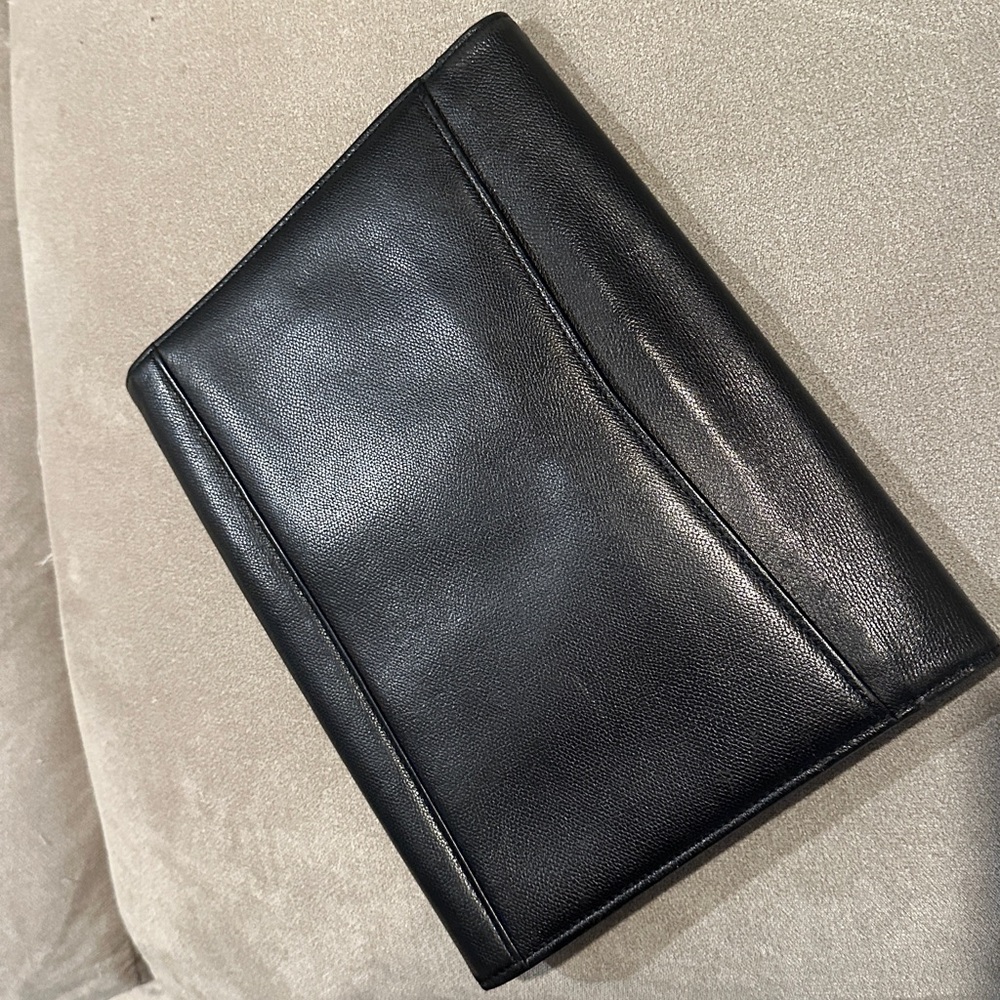 SAINT LAURENT Briefcase Leather Black AUTHENTIC - Picture 10 of 17